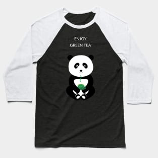 Panda and green tea Baseball T-Shirt